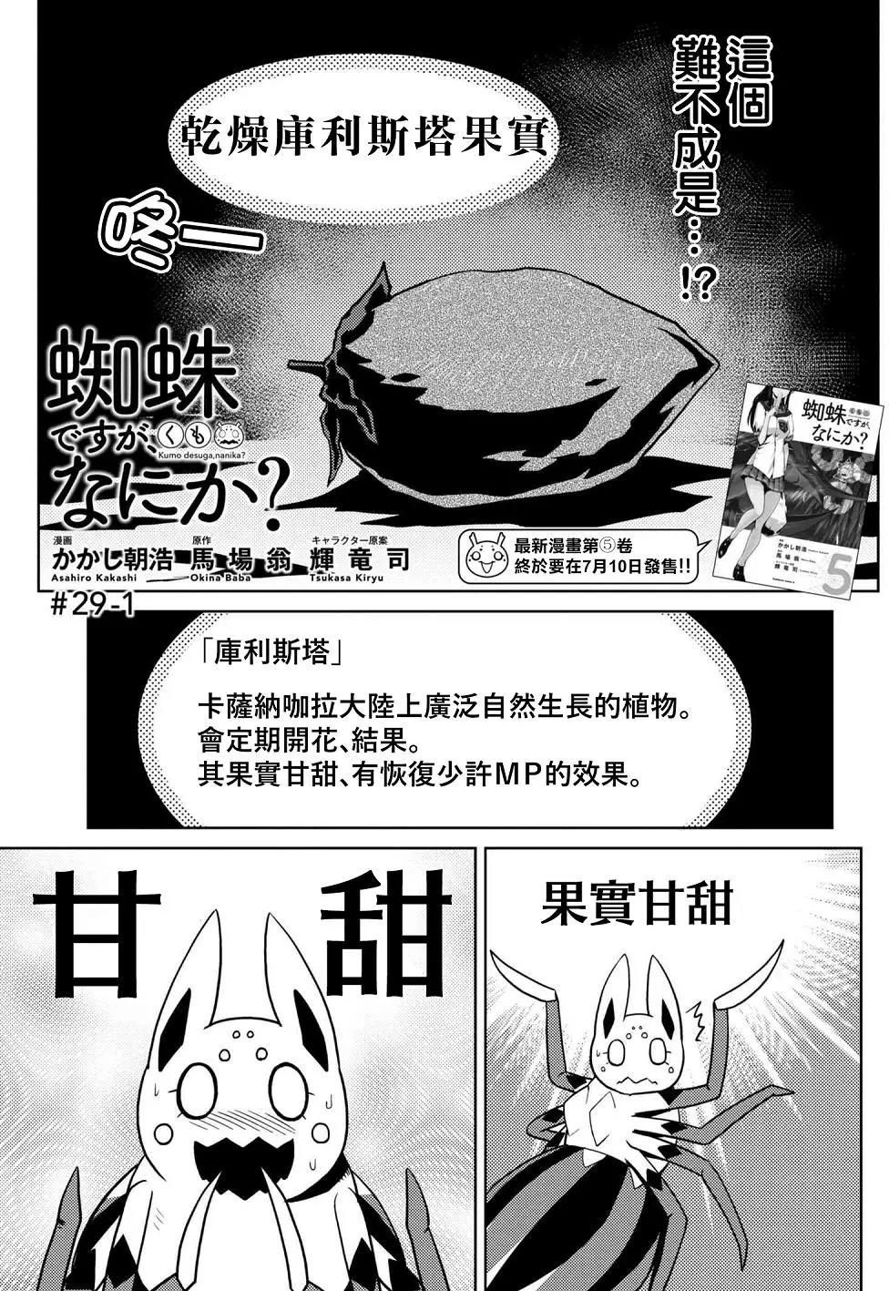 转生成蜘蛛又怎样 漫画连载第29 1回 漫画db